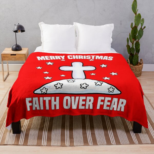 Item preview, MERRY CHRISTMAS - FAITH OVER FEAR designed and sold by KEF Custom.