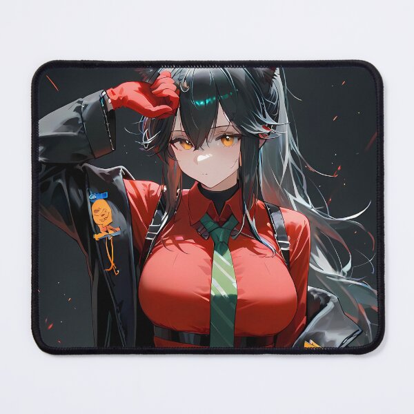 Item preview, Prelude Texas Arknights Game Girl Confident Pose Red Outfit Anime designed and sold by Raslbazola.
