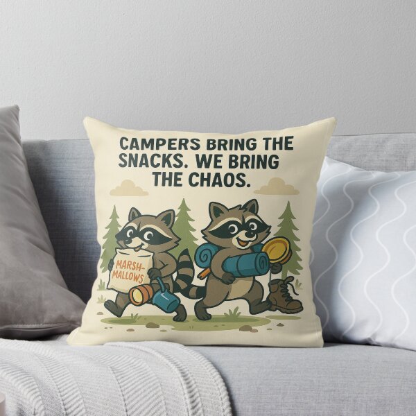 Item preview, Camp Chaos – Raccoon Mischief in the Wild designed and sold by FunscapeHQ.