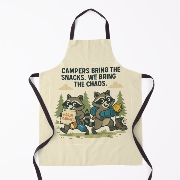 Item preview, Camp Chaos – Raccoon Mischief in the Wild designed and sold by FunscapeHQ.