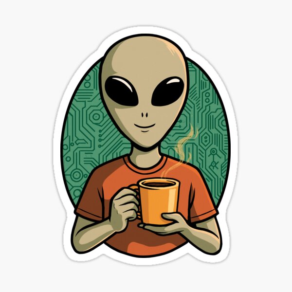 Item preview, Alien Coffee designed and sold by JoRealm.
