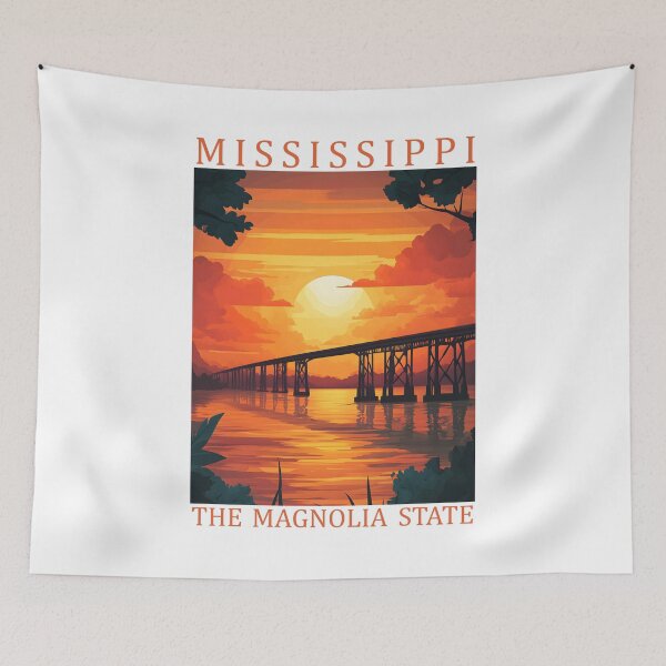 Item preview, 24 Mississippi Travel Poster designed and sold by Lucy Goosy Art.