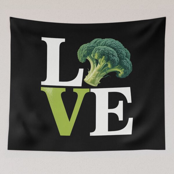 Item preview, Love broccoli Lovers for men and girls designed and sold by Moon-Ape.