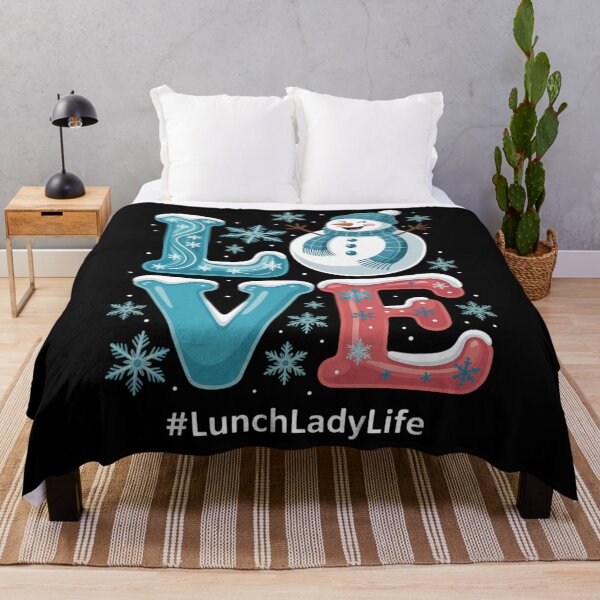 Item preview, Lunch Lady Love Snowman Xmas Women Winter Season Christmas designed and sold by Moon-Ape.