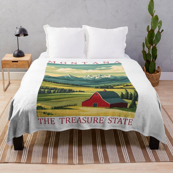 Item preview, 26 Montana Travel Poster designed and sold by Lucy Goosy Art.