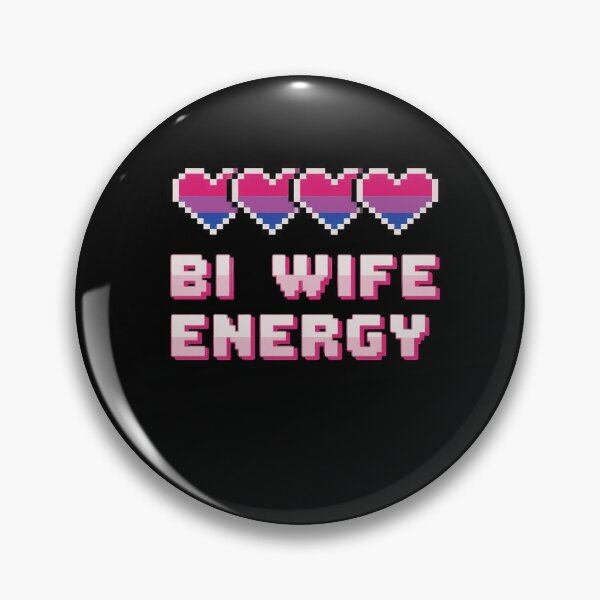 Item preview, Bi Wife Energy LGBT Pride Bisexual Flag Gay Marriage designed and sold by MinaReinger.