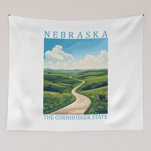 Item preview, 27 Nebraska Travel Poster designed and sold by Lucy Goosy Art.