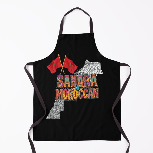 Aperçu de l'œuvre Sahara is Moroccan – Bold Desert & Moroccan Map T-Shirt créée et vendue par ayoubclashirt.