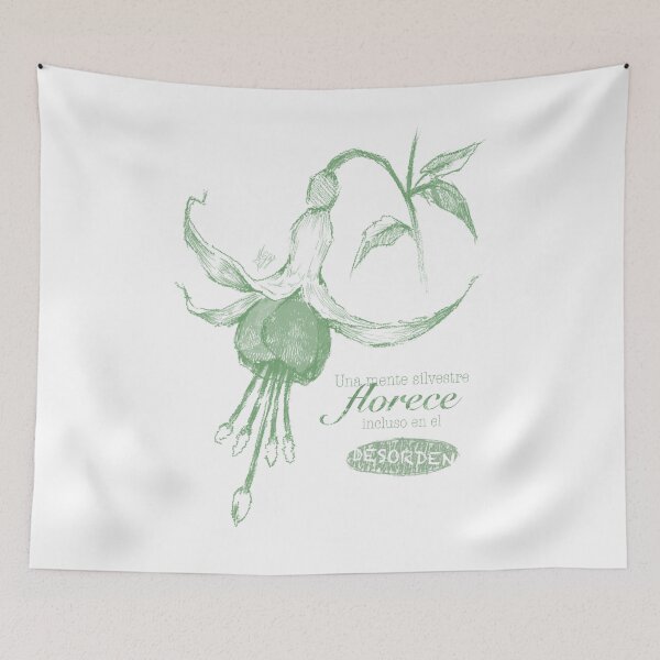 Item preview, A WILD MIND BLOOMS EVEN IN DISORDER LIME-SPANISH designed and sold by LIS AND MELIVERSO.