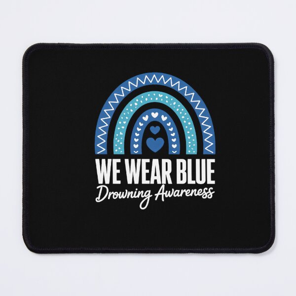 Item preview, Rainbow We Wear Blue Drowning Awareness designed and sold by HellD3vil-Art.