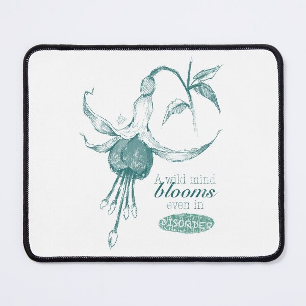 Item preview, A WILD MIND BLOOMS EVEN IN DISORDER TEAL-SPANISH designed and sold by LIS AND MELIVERSO.