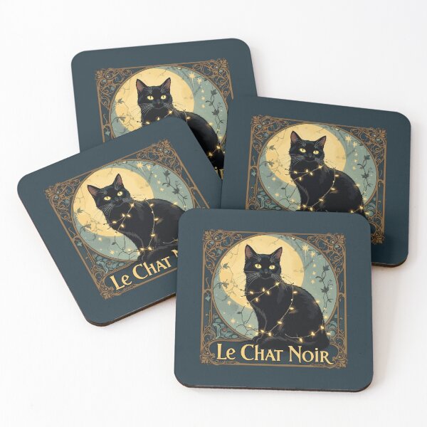 Item preview, The Black Cat Fairy Lights On Festive Nights designed and sold by taiche.