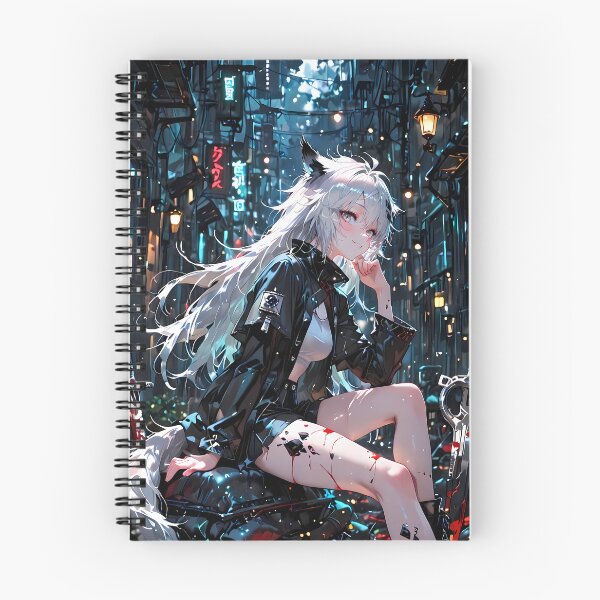 Item preview, Prelude Lappland Cyberpunk Night Arknights Anime Girl City Street designed and sold by Raslbazola.