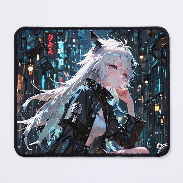 Item preview, Prelude Lappland Cyberpunk Night Arknights Anime Girl City Street designed and sold by Raslbazola.