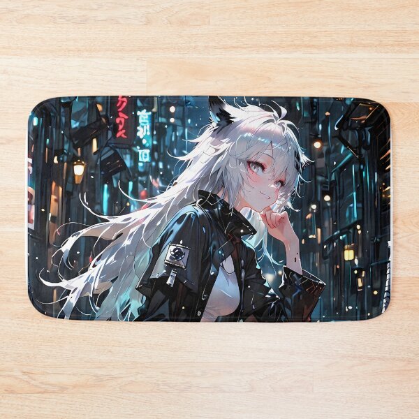 Item preview, Prelude Lappland Cyberpunk Night Arknights Anime Girl City Street designed and sold by Raslbazola.