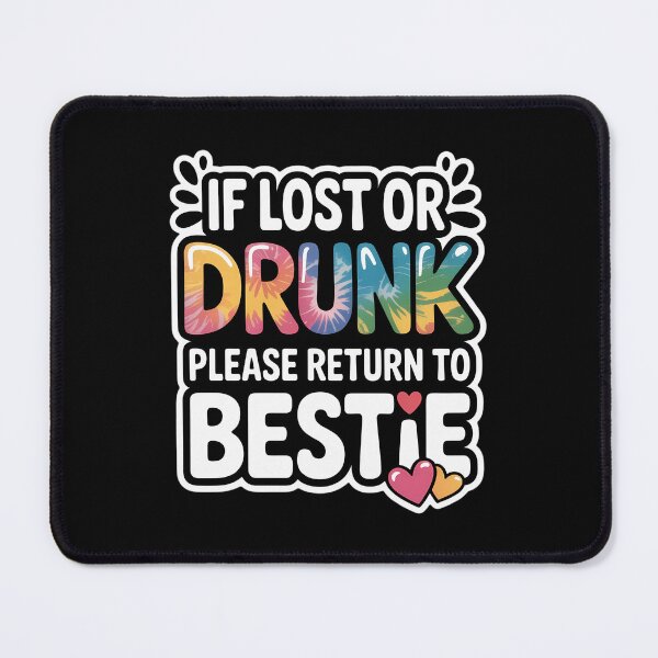 Item preview, If lost or drunk please return to bestie tie dye designed and sold by Moon-Ape.