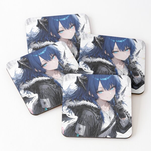 Item preview, Prelude Mostima Arknights Urban Angel Blue Eyes Anime Girl designed and sold by Raslbazola.