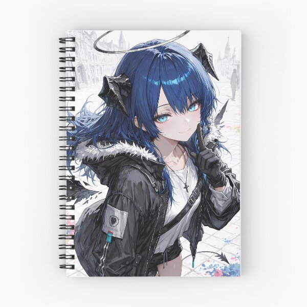 Item preview, Prelude Mostima Arknights Urban Angel Blue Eyes Anime Girl designed and sold by Raslbazola.