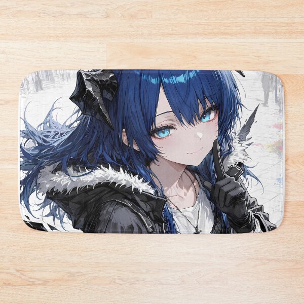 Item preview, Prelude Mostima Arknights Urban Angel Blue Eyes Anime Girl designed and sold by Raslbazola.