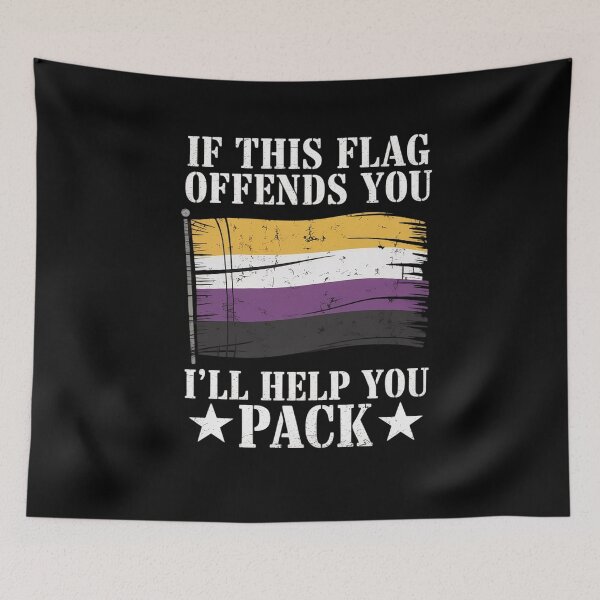Item preview, Nonbinary If This Flag Offends You Non Binary Lgbt designed and sold by DrewLeuschke.