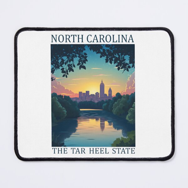 Item preview, 33 North Carolina Travel Poster designed and sold by Lucy Goosy Art.
