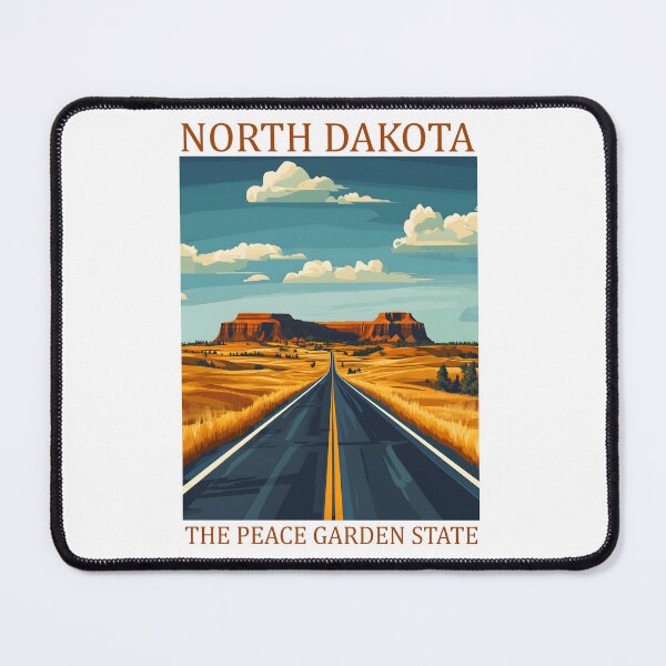 Item preview, 34 North Dakota Travel Poster designed and sold by Lucy Goosy Art.