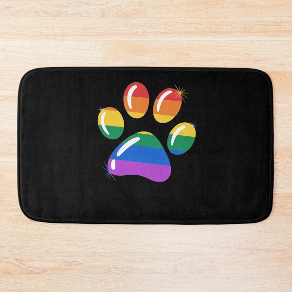 Item preview, LGBTQ Pride Shirt Rainbow Dog Paw Pride Month LGBT Dog Lover designed and sold by FranzFriesen.