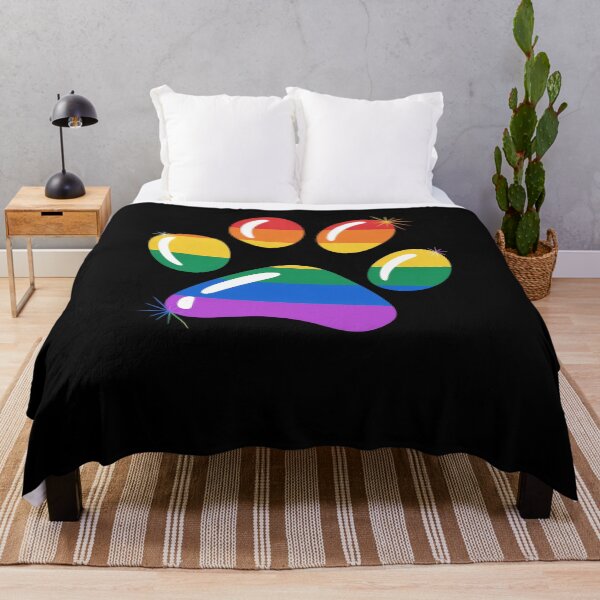 Item preview, LGBTQ Pride Shirt Rainbow Dog Paw Pride Month LGBT Dog Lover designed and sold by FranzFriesen.