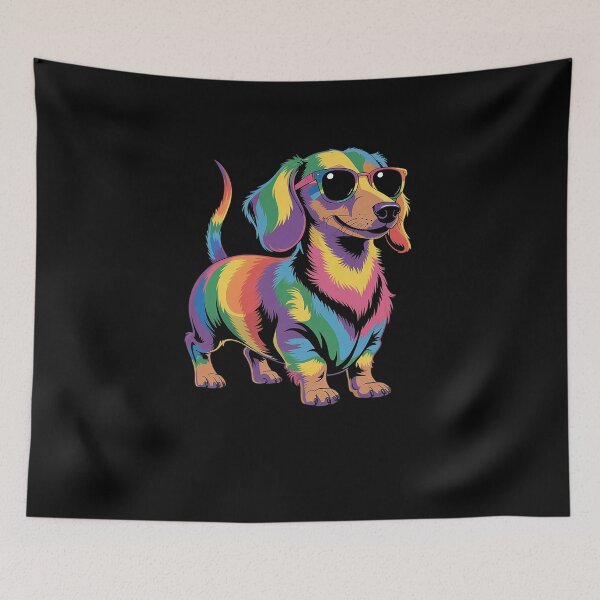 Item preview, LGBT Gay Pride Dachshund dog designed and sold by DrewLeuschke.