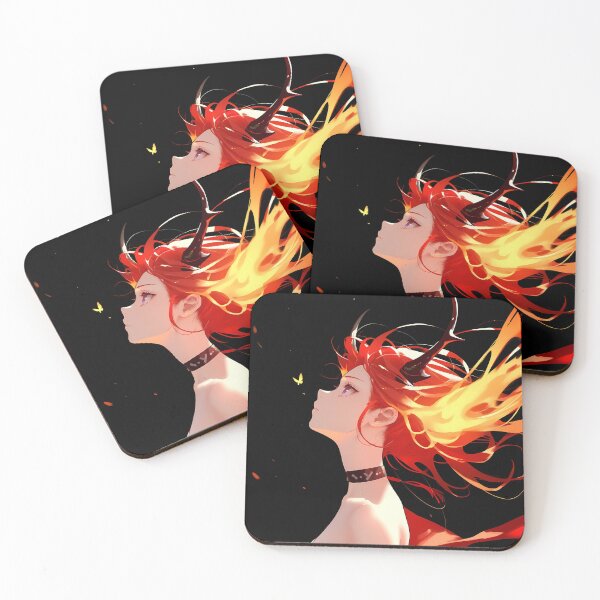 Item preview, Prelude Surtr Butterfly Flame Dream From Arknights Dark Sky Animal Girl designed and sold by Raslbazola.