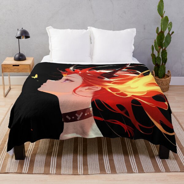 Item preview, Prelude Surtr Butterfly Flame Dream From Arknights Dark Sky Animal Girl designed and sold by Raslbazola.