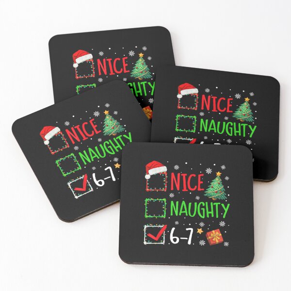 Item preview, Christmas Nice Naughty 67 Brainrot Funny 6 7 Meme Slang designed and sold by ShanikaTutson.