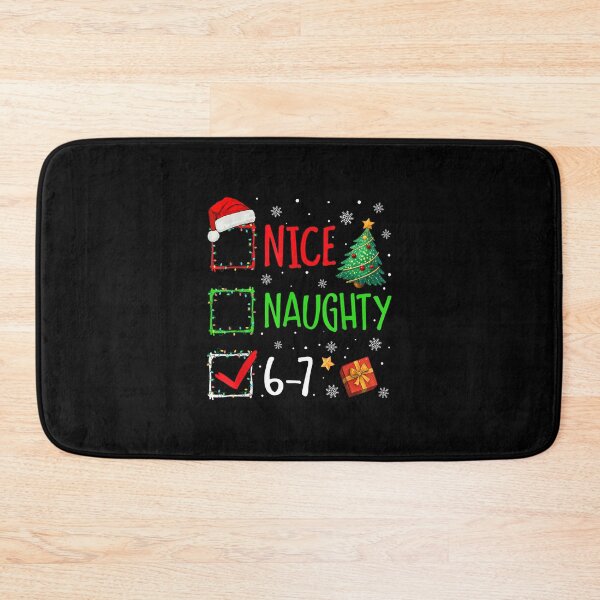 Item preview, Christmas Nice Naughty 67 Brainrot Funny 6 7 Meme Slang designed and sold by ShanikaTutson.