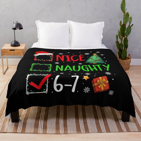 Item preview, Christmas Nice Naughty 67 Brainrot Funny 6 7 Meme Slang designed and sold by ShanikaTutson.