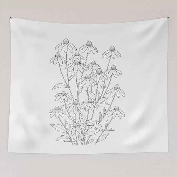 Item preview, Cutleaf Coneflower - Rudbeckia laciniata - Coloring Products designed and sold by NativePlantsColoringBooks.com.