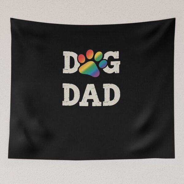 Item preview, Gay Dog Lover T Shirt Dog Dad LGBT Rainbow Paw designed and sold by DrewLeuschke.