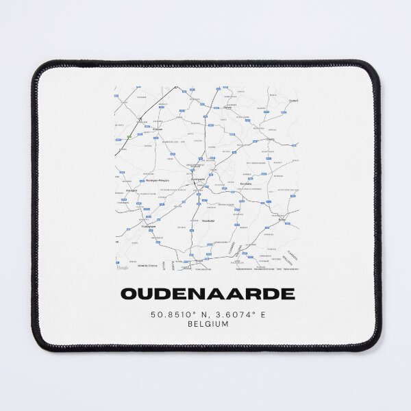 Item preview, Oudenaarde Belgium Map | Minimalist Modern Black and White City Map designed and sold by RM-Journey.