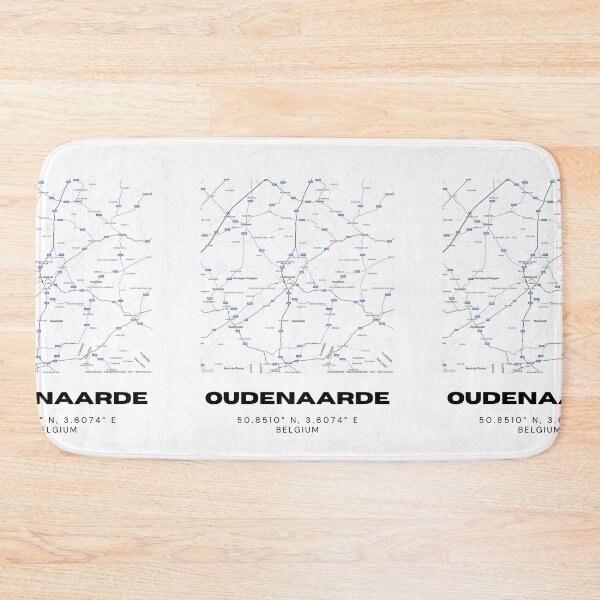 Item preview, Oudenaarde Belgium Map | Minimalist Modern Black and White City Map designed and sold by RM-Journey.