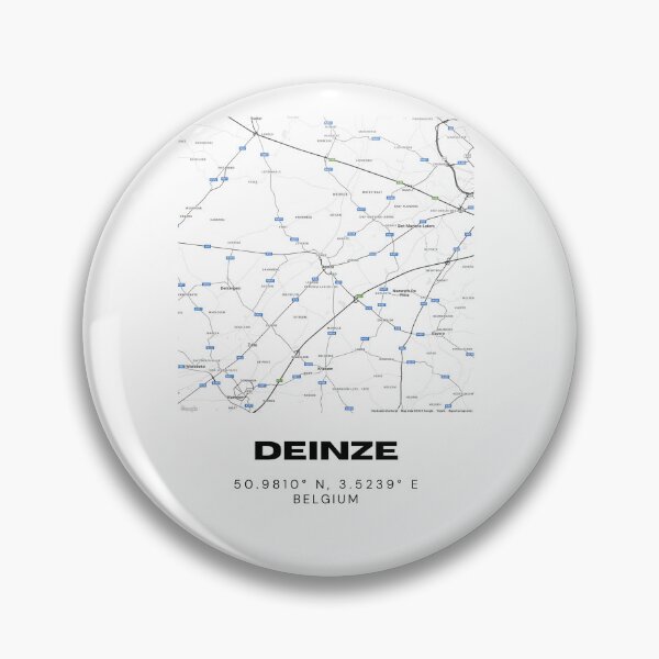 Item preview, Deinze Belgium Map | Minimalist Modern City Map Print designed and sold by RM-Journey.