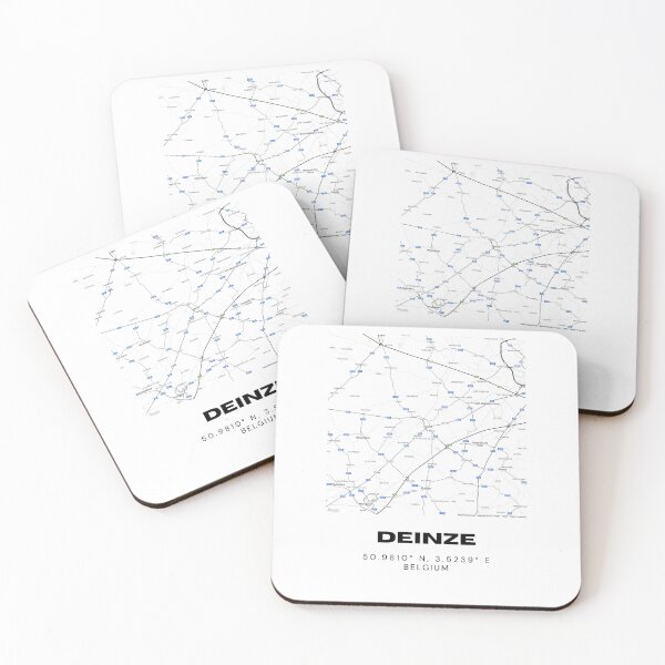 Item preview, Deinze Belgium Map | Minimalist Modern City Map Print designed and sold by RM-Journey.