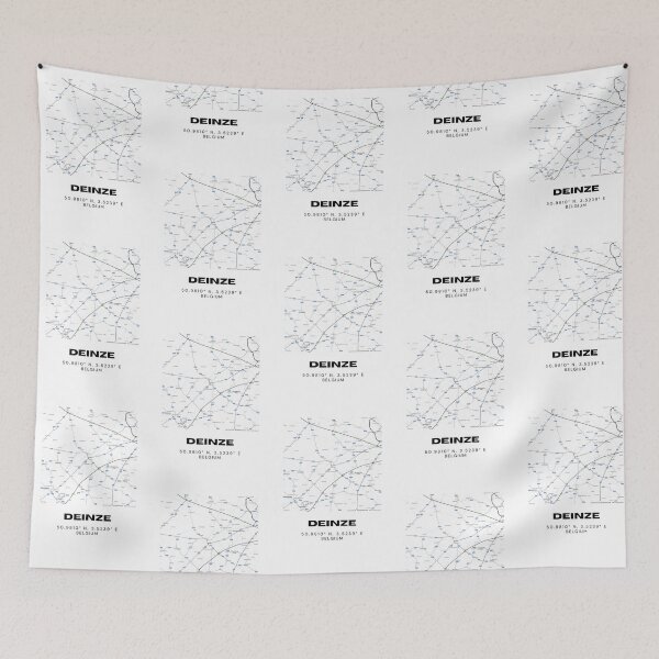 Item preview, Deinze Belgium Map | Minimalist Modern City Map Print designed and sold by RM-Journey.