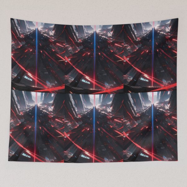 Item preview, Red Epic Space Saga Futuristic Adventure Across Cosmos designed and sold by ART ATTACK ZONE.