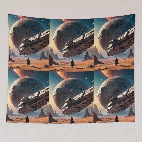 Item preview, Desert Epic Space Saga Futuristic Adventure Across Cosmos designed and sold by ART ATTACK ZONE.
