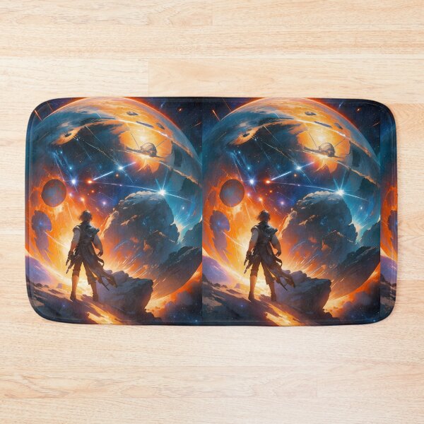 Item preview, Fire Epic Space Saga Futuristic Adventure Across Cosmos designed and sold by ART ATTACK ZONE.