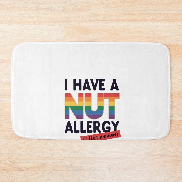 Item preview, Women's Funny Lesbian I Have a Nut Allergy Lesbian designed and sold by MinaReinger.