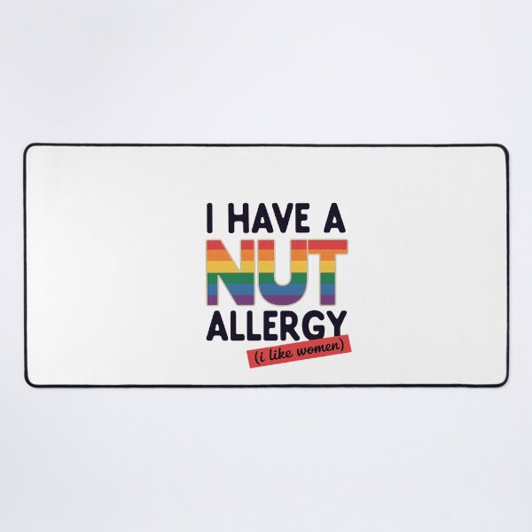 Item preview, Women's Funny Lesbian I Have a Nut Allergy Lesbian designed and sold by MinaReinger.