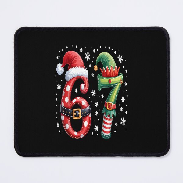 Item preview, Funny Six Seven 6 7 Meme Christmas Humor Santa Elf Number designed and sold by ShanikaTutson.