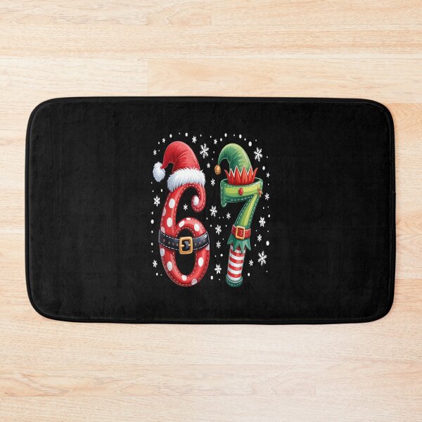 Item preview, Funny Six Seven 6 7 Meme Christmas Humor Santa Elf Number designed and sold by ShanikaTutson.