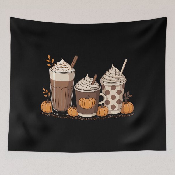 Item preview, Pumpkin Spice Latte Fall Coffee Thanksgiving designed and sold by HellD3vil-Art.