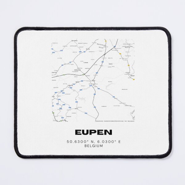 Item preview, Eupen Belgium Map | Minimalist Black and White City Map Print designed and sold by RM-Journey.